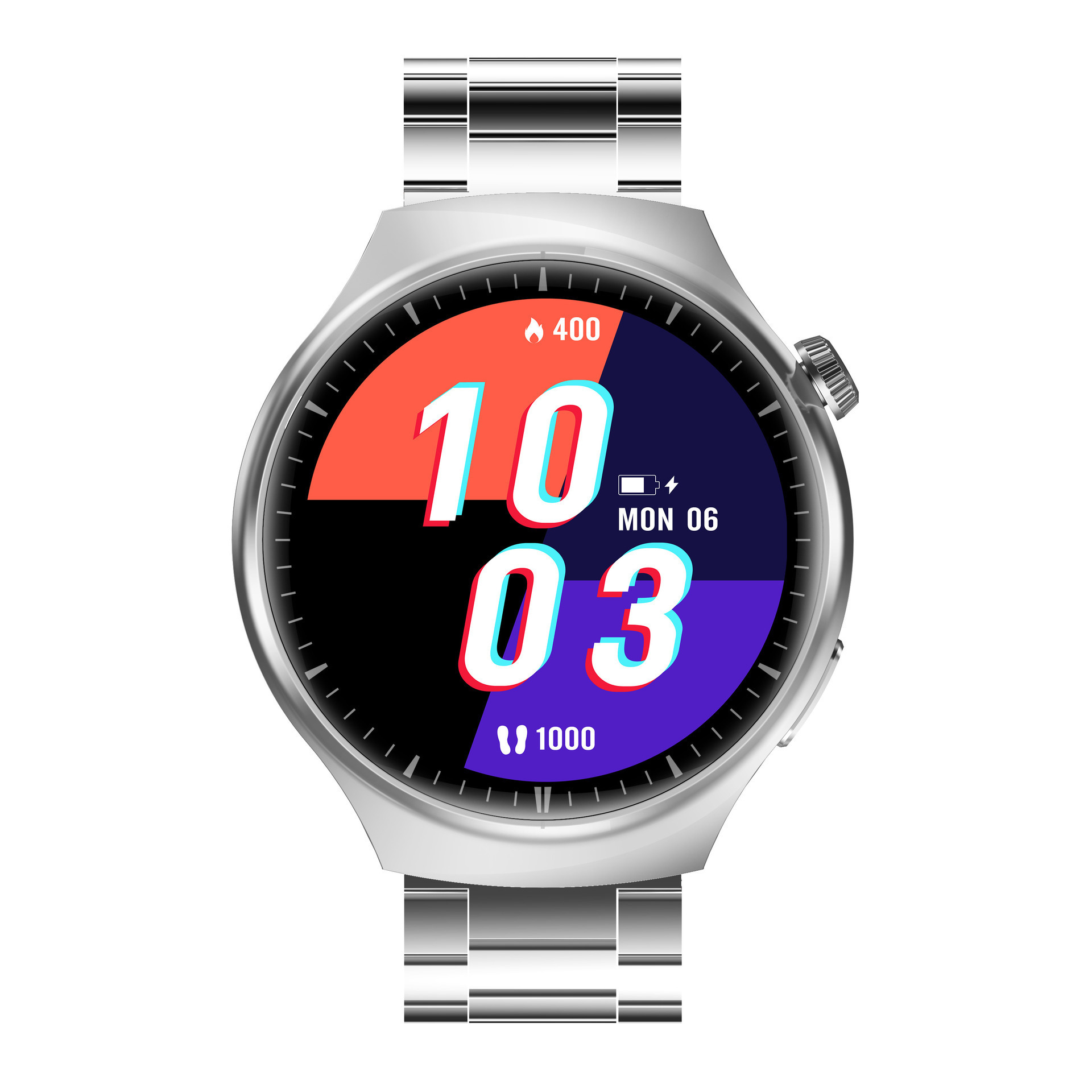 I0005 2-in-1 Smart Watch with Earphones Round Dial For Men Women