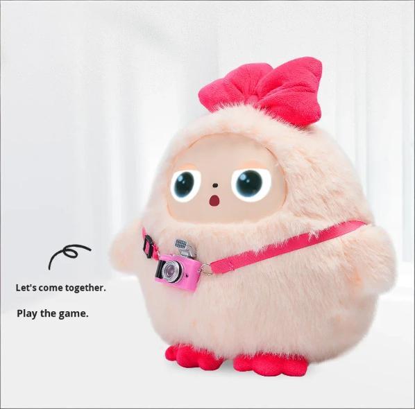 I0037 AI Christmas Smart Robot PP Cotton Filling, Super Soft, LCD Eyes, Verbal Dialogue, Literary Companion, Gift Option Kid-friendly