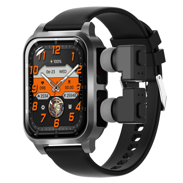 I000141 Smart Watch TWS Earbuds BT Call Fitness Tracker Heart Rate