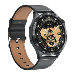 Black-brown leather strap