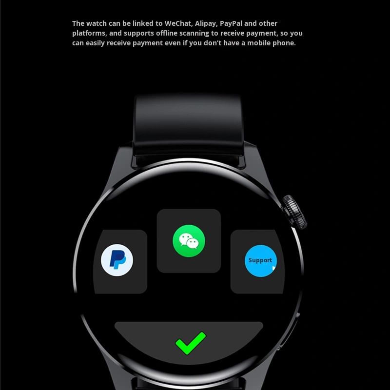 I00061 Smart Watch 1.43inch Screen Bluetooth Call Wireless Charging NFC