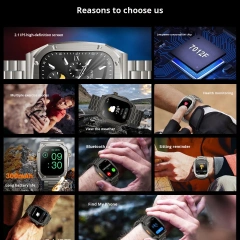 I0010 Smart Watch Strap Waterproof Health Monitoring Sports For Men Women