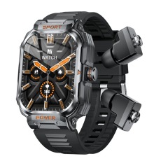 I000147 Outdoor Sport Smart Watch Touch Screen BT Earbuds Health For Men