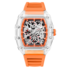 I000176 Waterproof Tonneau Wristwatch Chronograph Sport Watch