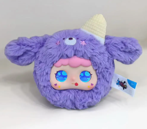 I0046 Jopark  AI Plush Doll | Purple, LED Eye Screen, AI Voice, Colorful Animal Design, ODM Support  Girl-friendly