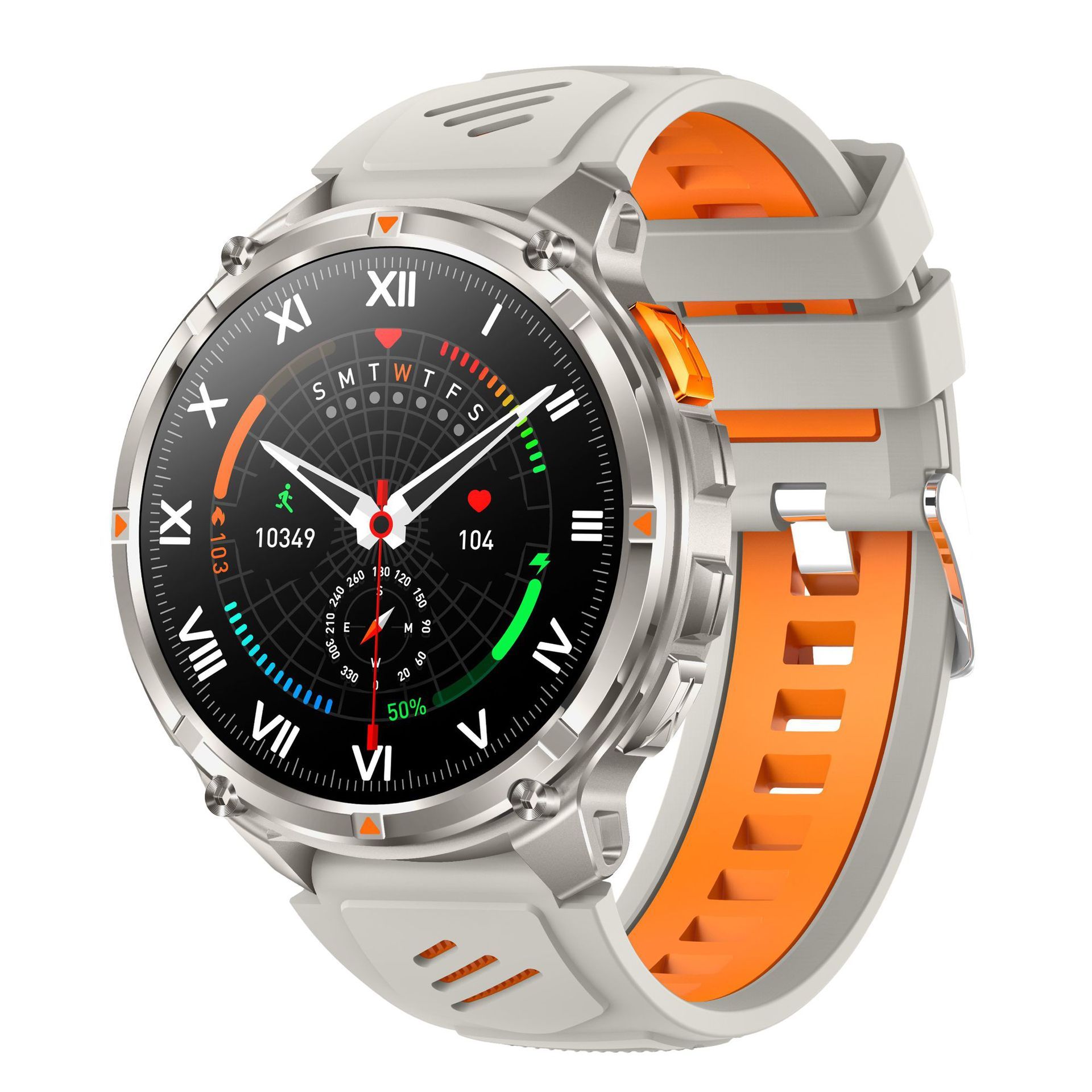 I00050  Smart Watch Compass 1100mAh Battery 3ATM Waterproof Outdoor Sports