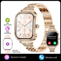 I000175 Women's Smart Watch BT Call Health Monitoring Multi Sport Mode