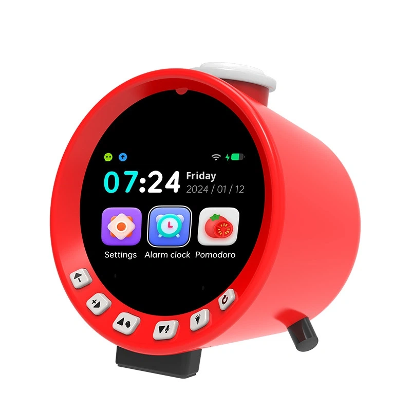 I0040 AI Smart Timer Alarm Clock  Voice Dialogue Assistant, Time Management, White Noise, Alarm Function  Universal Use