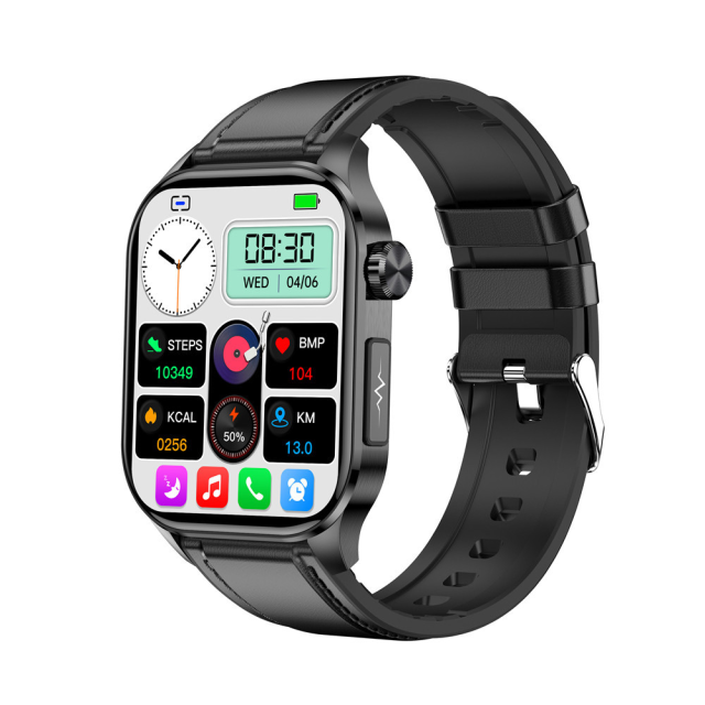 I000184 Smart Watch AMOLED BT Call ECG Blood Pressure Blood Oxygen