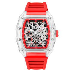 I000176 Waterproof Tonneau Wristwatch Chronograph Sport Watch