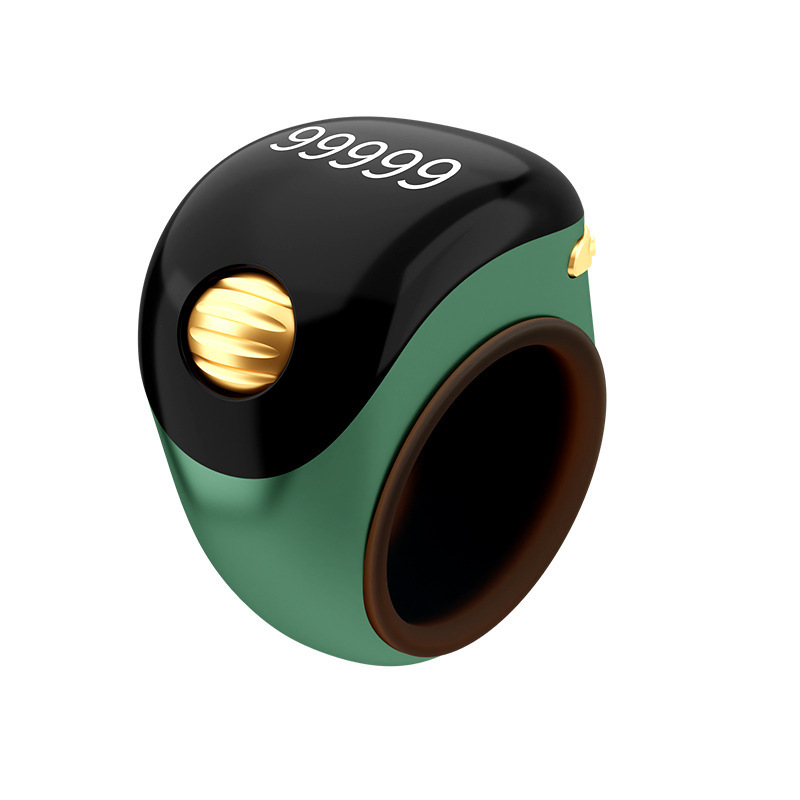 I0023 Smart Tasbih Zikr Ring OLED Display Islamic Prayer Reminder