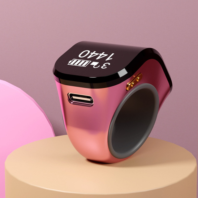 I0028 Smart Tasbih Ring Digital Prayer Counter OLED Display Waterproof