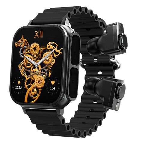 I000140 Smart Watch BT Call Earbuds NFC Health Monitoring Waterproof