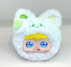 I0046 Jopark AI Rabbit Plush Toy Black Long-Eared, PVC Face, Smart Companion, Bag Accessory Pendant, ODM Support Universal Use