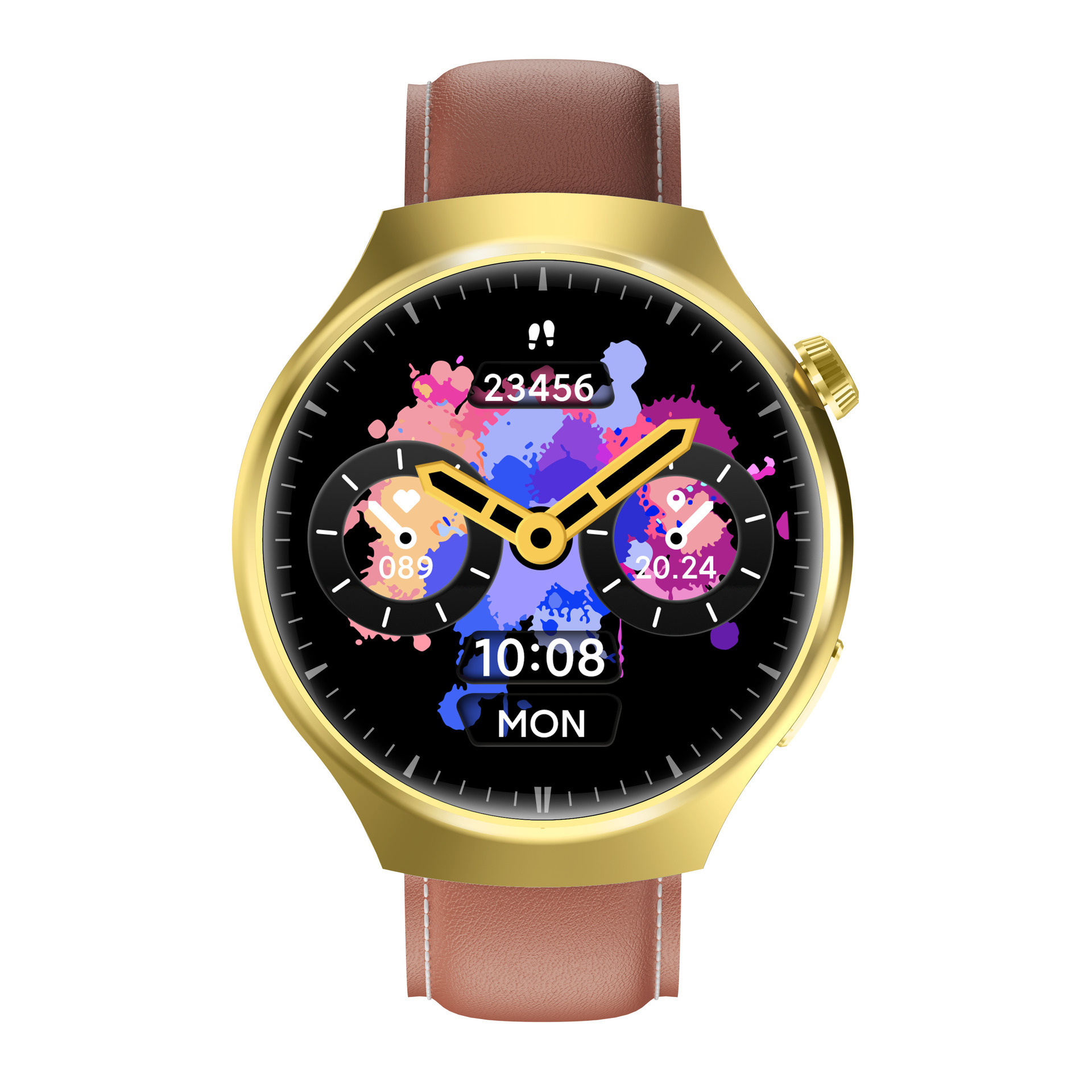 I0005 2-in-1 Smart Watch with Earphones Round Dial For Men Women