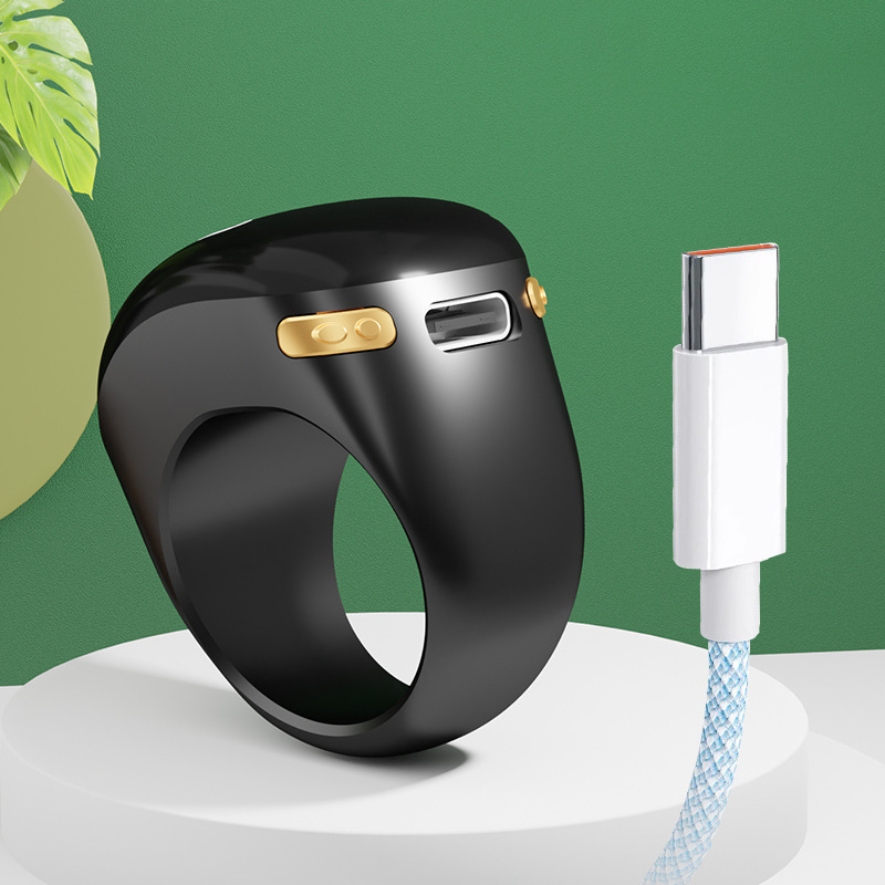 I0023 Smart Tasbih Zikr Ring OLED Display Islamic Prayer Reminder