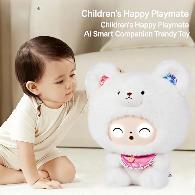 I0047 AI Plush Toy Super Soft, Sitting Posture, Emotional Companionship, Multi-language Dialogue, Multiple Roles, Learning Guidance Universal Use
