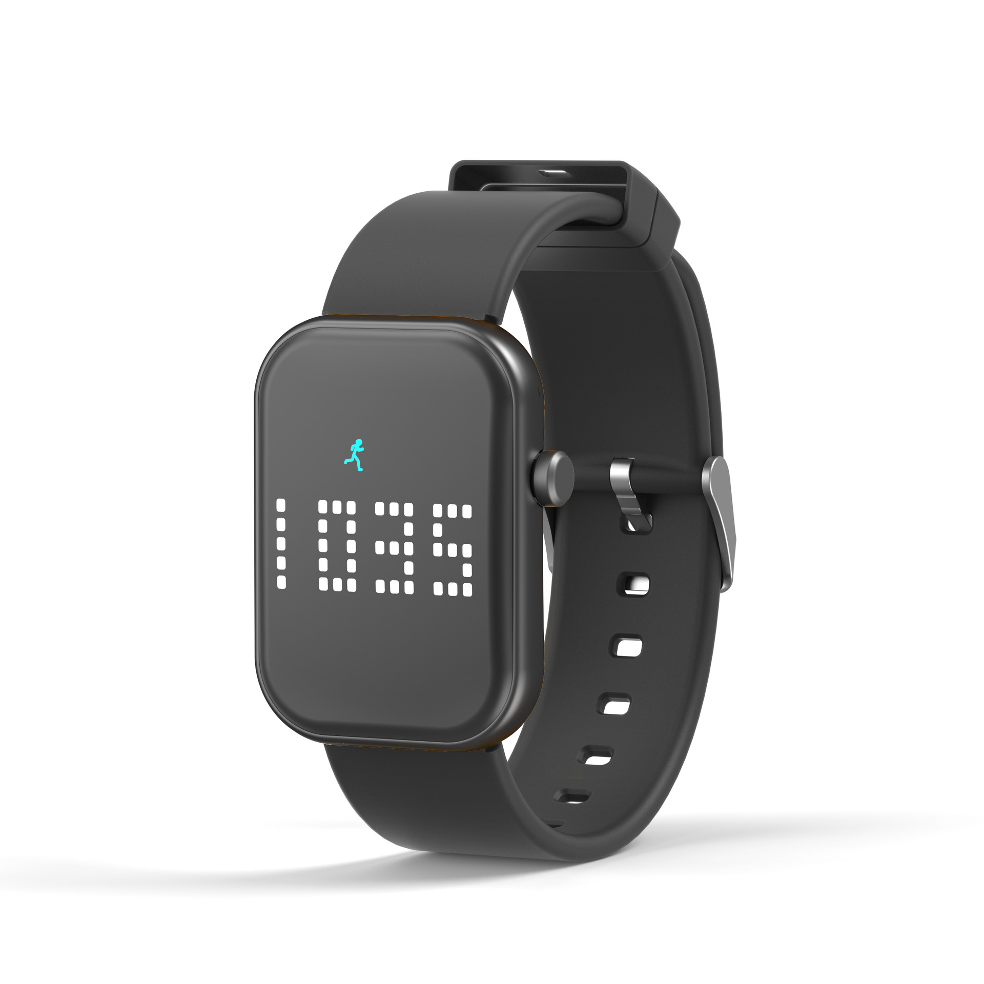 I000187 Fitness Tracker Pedometer Rechargeable LED Digital Watch
