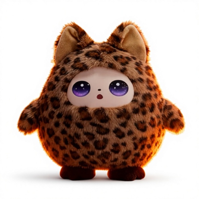 I0045 Jopark AI Intelligent Plush Toy Green Round Design, LCD Display Eyes, AI Talking, ODM Support, Kawaii Style Universal Use