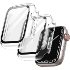 I000232 Smart Watch Case Waterproof Protective Cover Built-in Tempered Glass 40mm for SE/6/5/4