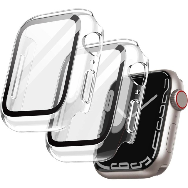 I000232 Smart Watch Case Waterproof Protective Cover Built-in Tempered Glass 40mm for SE/6/5/4