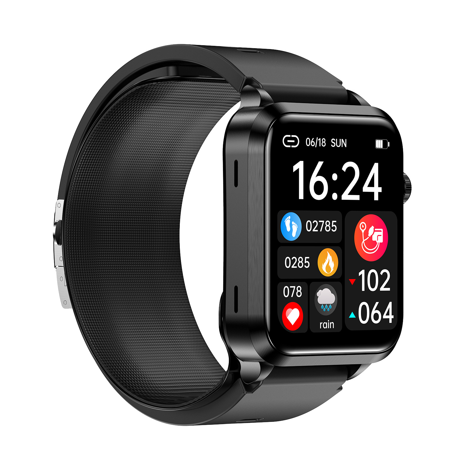 I000379 Smartwatch Fitness Tracker Watch Display Waterproof Health Monitoring