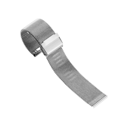I000371 Universal Watch Replacement Strap Quick Release, Mesh Stainless Steel, Milanese Bracelet Style, Thin Design, With Spring Bar DW/Universal Smart Watch