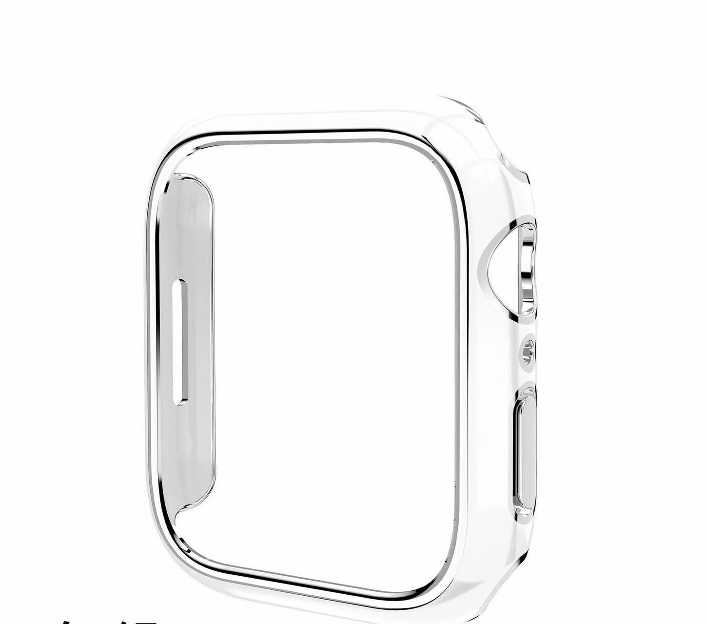 I000264 Watch Protective Case PC Glass Hard Frame Bumper Protection For Fashion Smart Watch 11/10/9/8 (49mm/46mm/42mm/41mm/45mm/40mm)