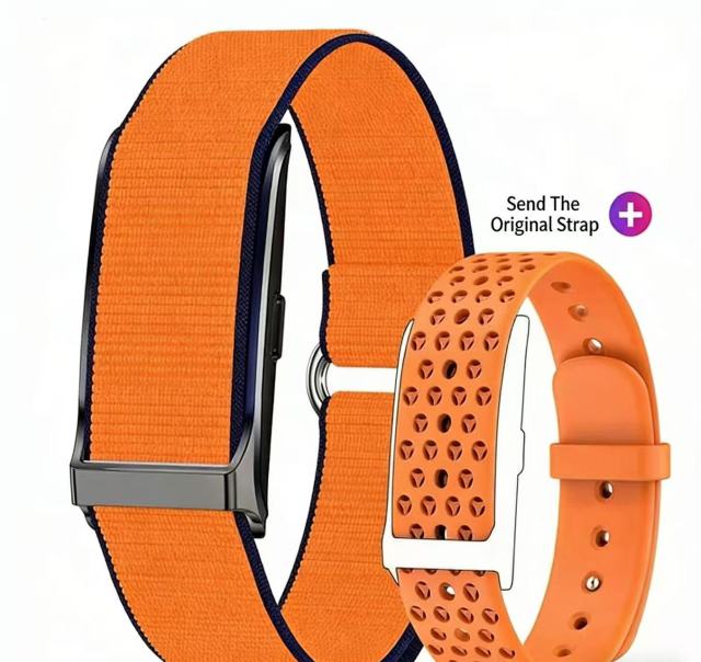 I000214 Smart Band Fitness Tracker Watch 1ATM Waterproof Heart Rate Monitor Nylon Strap Unisex