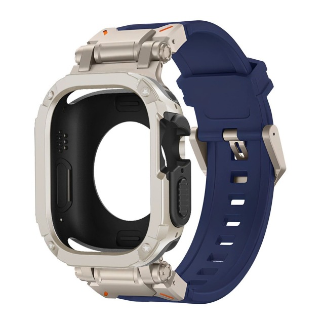 I000249 Watch Band with Case 2-in-1 Protective Strap Kit Soft TPU Breathable for Apple Watch