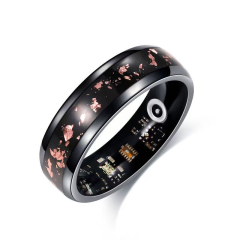 I000351 Smart Ring IP68 Waterproof OLED Display Magnetic Charging