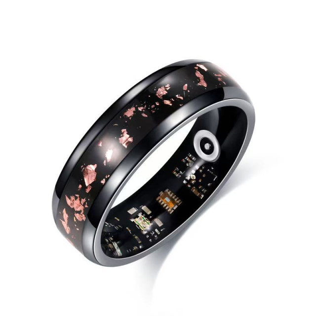 I000351 Smart Ring IP68 Waterproof OLED Display Magnetic Charging