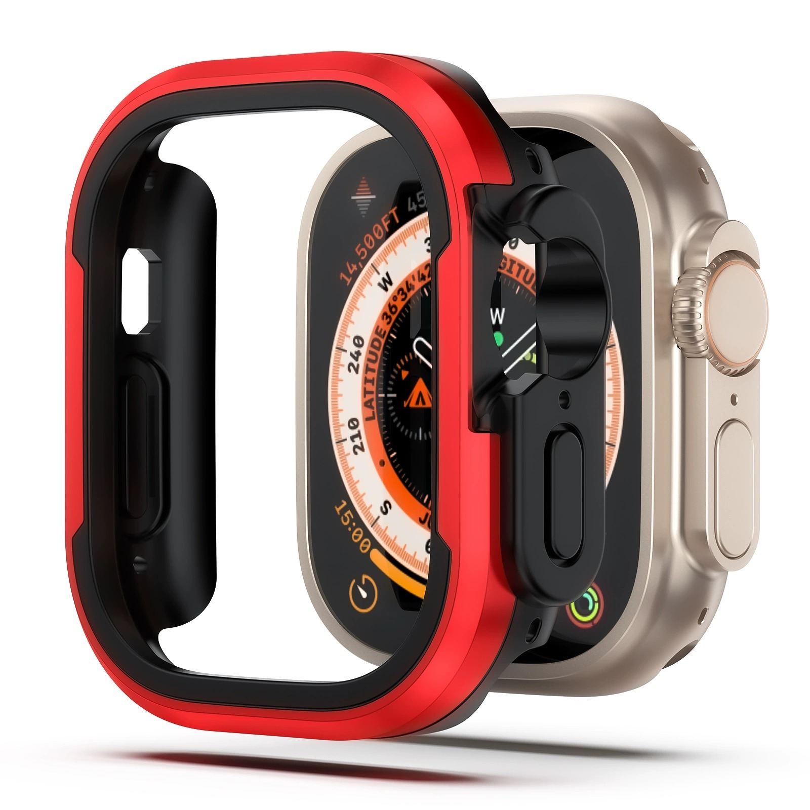 I000281 Watch Protective Case TPU/Aluminum Alloy/Anti-Scratch/Drop-proof For Smart Watch (49mm/45mm/44mm/41mm)