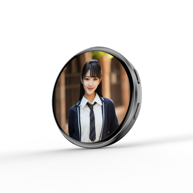 I000363 Smart Dynamic Electronic Badge 1.7-inch HD Screen, Pixel Display, Photo/GIF/Animation/Video Transfer Universal Use