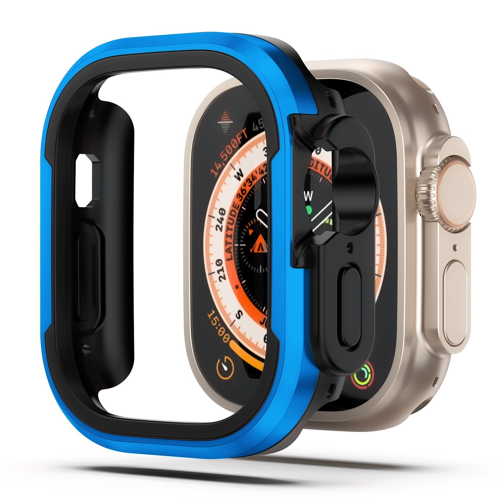 I000281 Watch Protective Case TPU/Aluminum Alloy/Anti-Scratch/Drop-proof For Smart Watch (49mm/45mm/44mm/41mm)