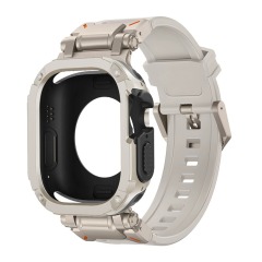 I000249 Watch Band with Case 2-in-1 Protective Strap Kit Soft TPU Breathable for Apple Watch