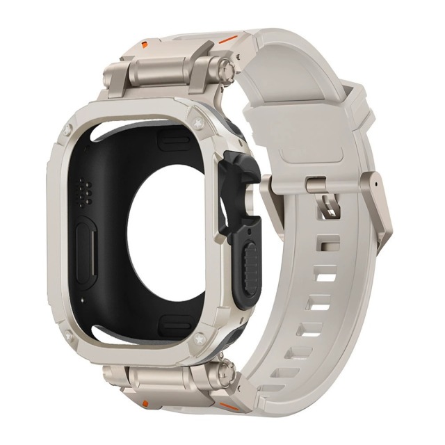 I000249 Watch Band with Case 2-in-1 Protective Strap Kit Soft TPU Breathable for Apple Watch
