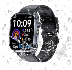 I000374 Smart Watch Silicone Strap Fitness Monitoring, GPS Tracking, IP68 Waterproof, Sports Style, Men's Design, 2025 New Style Universal Use