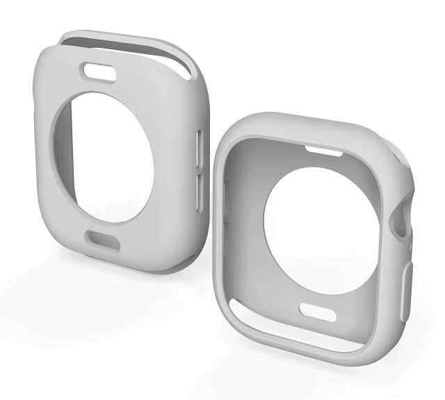 I000247 Smart Watch Case Half Pack Protective Cover Soft TPU Anti-Fall Universal Fit