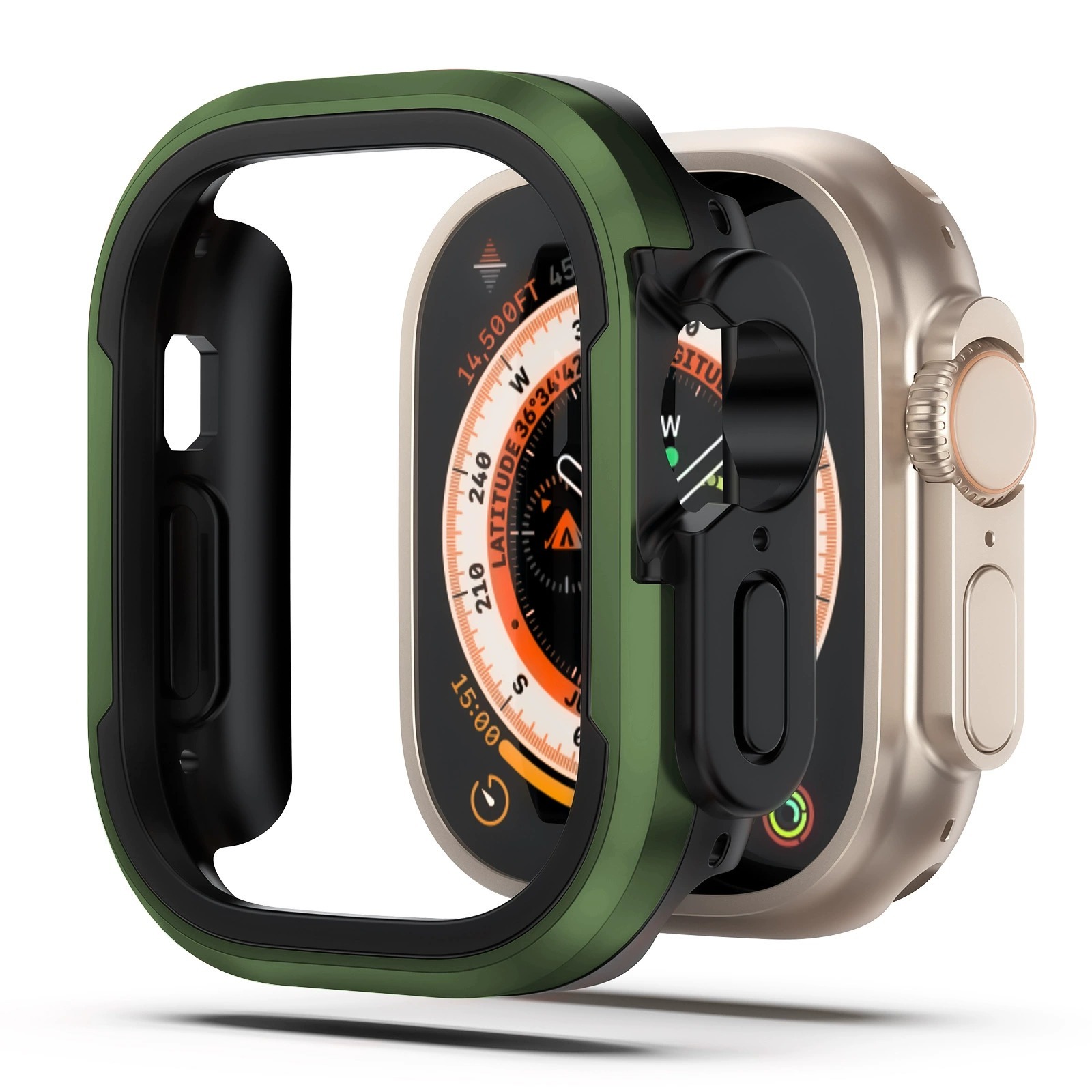 I000281 Watch Protective Case TPU/Aluminum Alloy/Anti-Scratch/Drop-proof For Smart Watch (49mm/45mm/44mm/41mm)