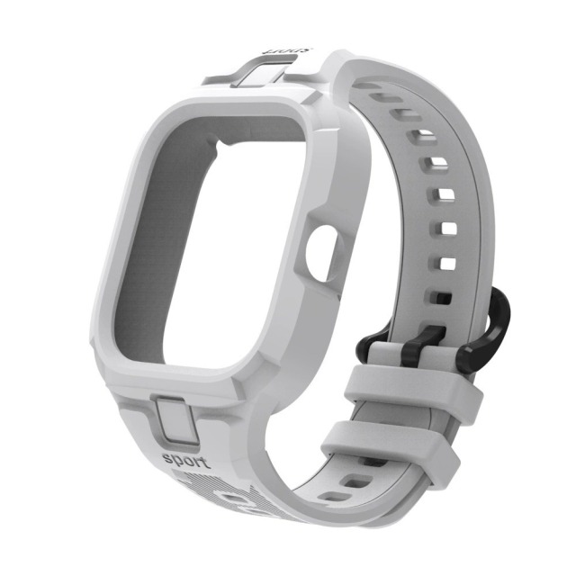 I000270 Smart Watch Protective Case with Strap 2in1 Armor Design, Silicone Material, Fashion Style Smart Watch 4