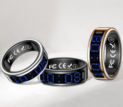 I000326 Smart Ring Heart Rate Fitness Waterproof Health For Android iOS