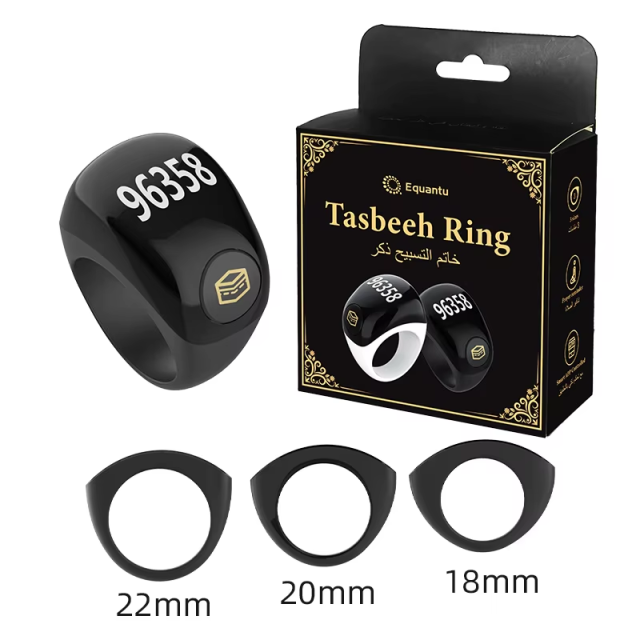 I000342 Smart Tasbih Ring Tasbeeh Counter Prayer Time Reminder