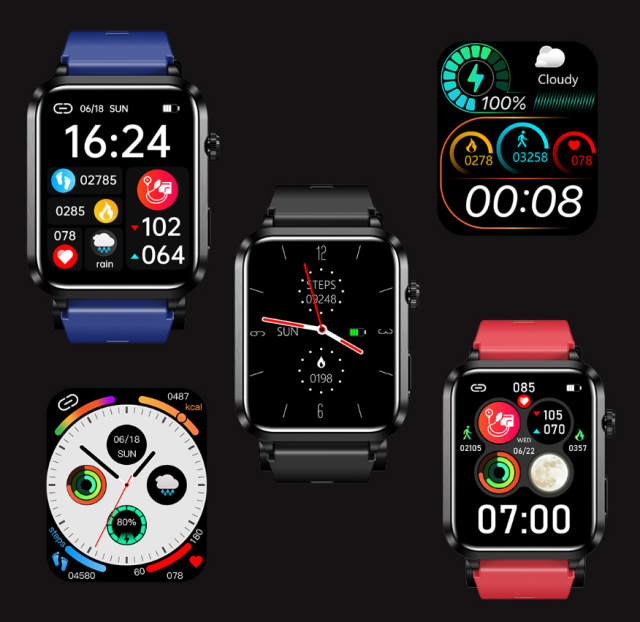 I000379 Smartwatch Fitness Tracker Watch Display Waterproof Health Monitoring