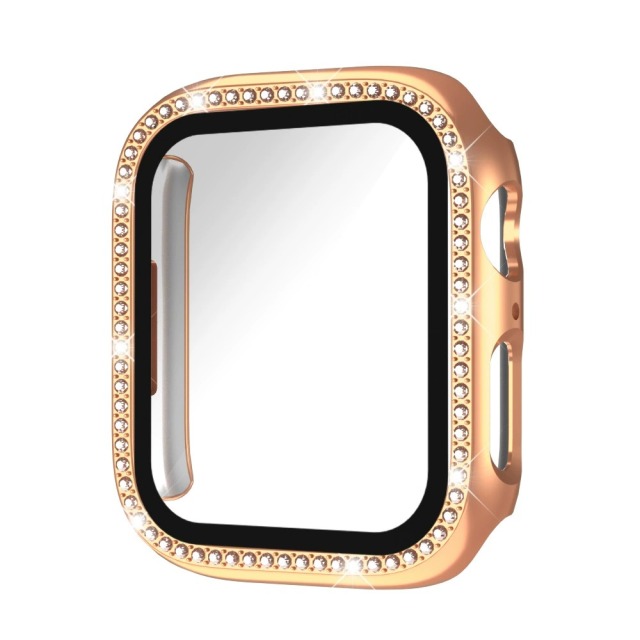 I000241 Watch Protective Case Electroplated/Single Row Diamond/Tempered Glass Crystal/Women Style/45mm/42mm For Smart Watch Ultra 3/2