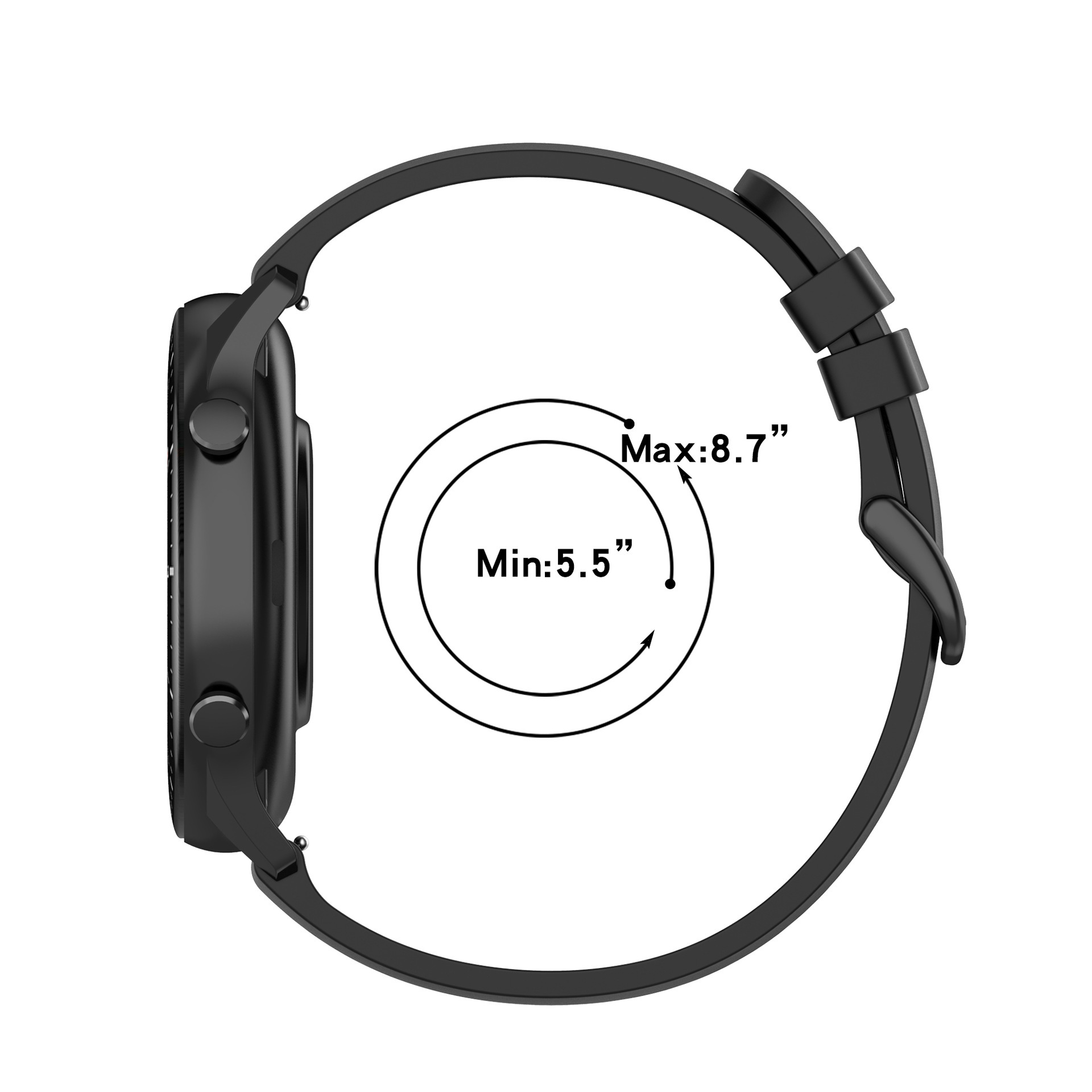 I000373 Smart Watch Replacement Strap Quick Release, Sport Style, Silicone Material, Solid Color, 20mm/22mm Size Samsung Galaxy Watch Classic