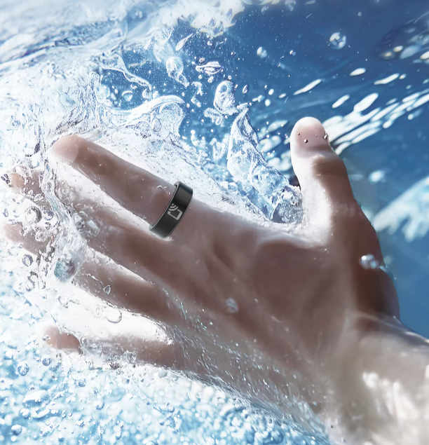 I000328 Ultra-Thin Smart Ring Waterproof NFC Touchable Health Monitoring