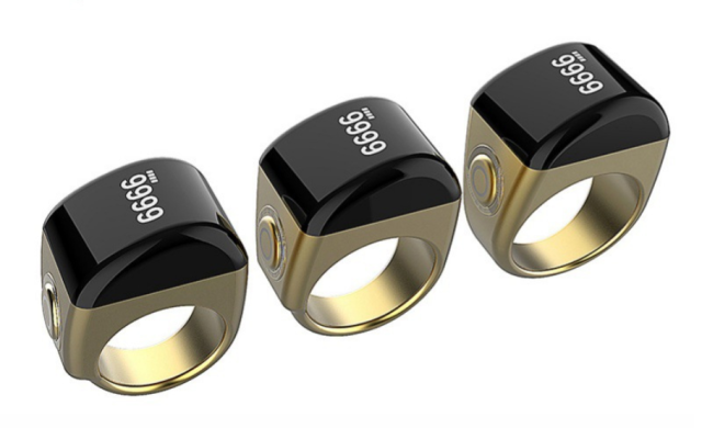 I000318 Smart Tasbih Ring Zikr Prayer Counter Azan Reminder Muslim Gift