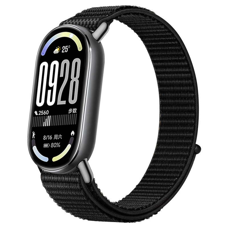 I000361 Nylon Loop Wavy Design Metal Connector For Watch Band 8 9 10