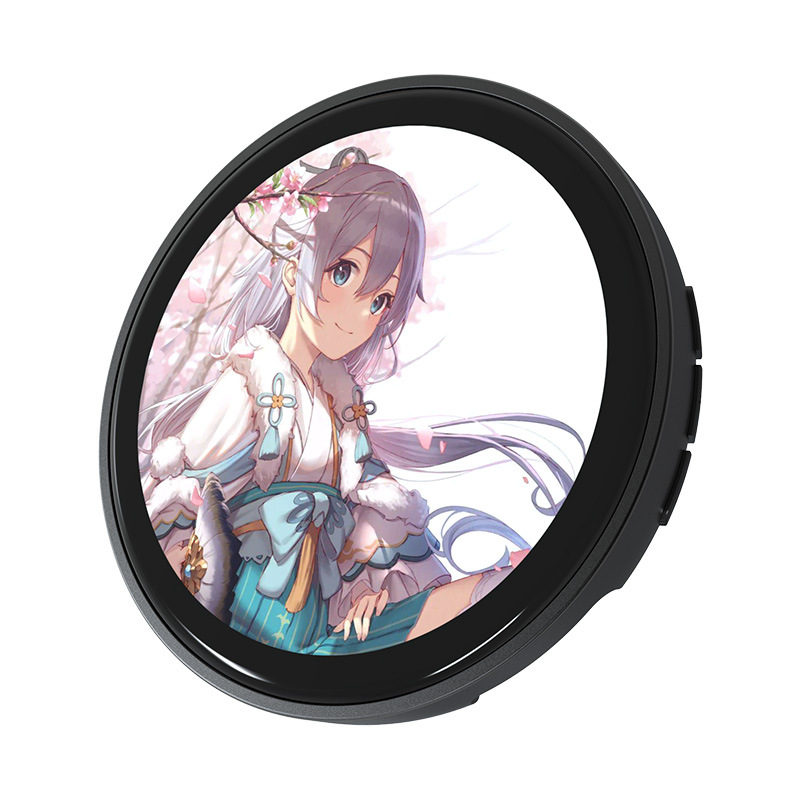 I000362 Smart Electronic Badge 1.85-inch HD Touchscreen, 2.5D Curved Glass, Intelligent Dynamic Bar Design, Acrylic Material Universal Use